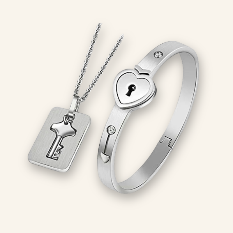 Key to My Heart Couple Bracelet Set