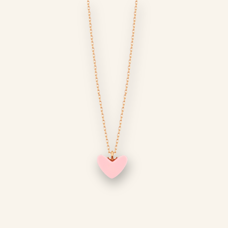 Scarlet Charm Heart Necklace