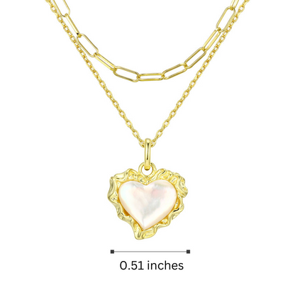 Luxury Double-Layer Heart Necklace