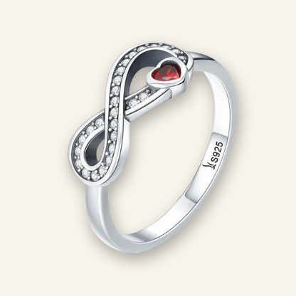 Infinity Love Forever Heart Ring