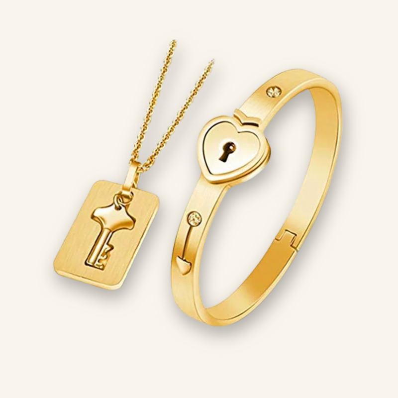 Key to My Heart Couple Bracelet Set