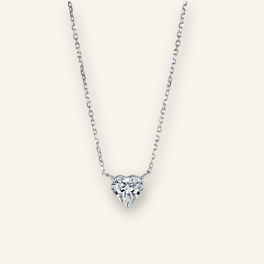 Brilliant Heart Diamond Pendant Necklace