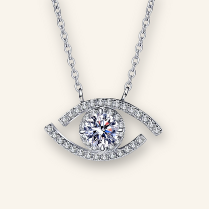 Evil Eye Diamond Pendant Necklace