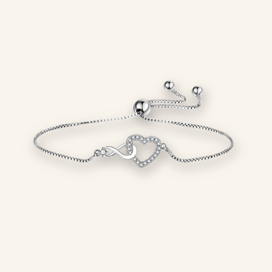 Infinite Heart Sparkle Bracelet