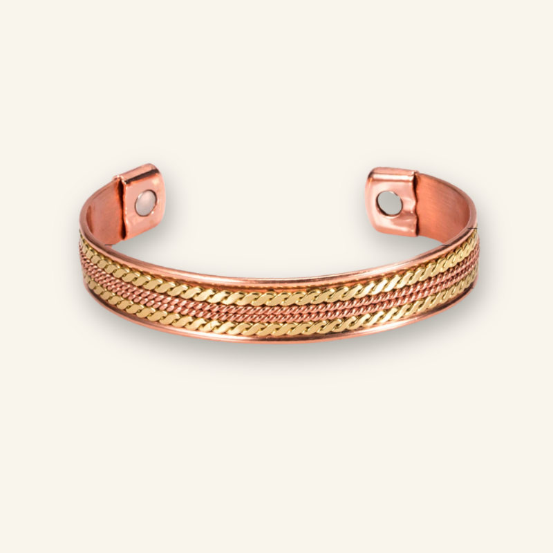 Twisted Pure Copper Bracelets for Men