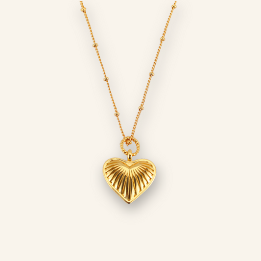 Golden Luxe Heart Pendant Necklace