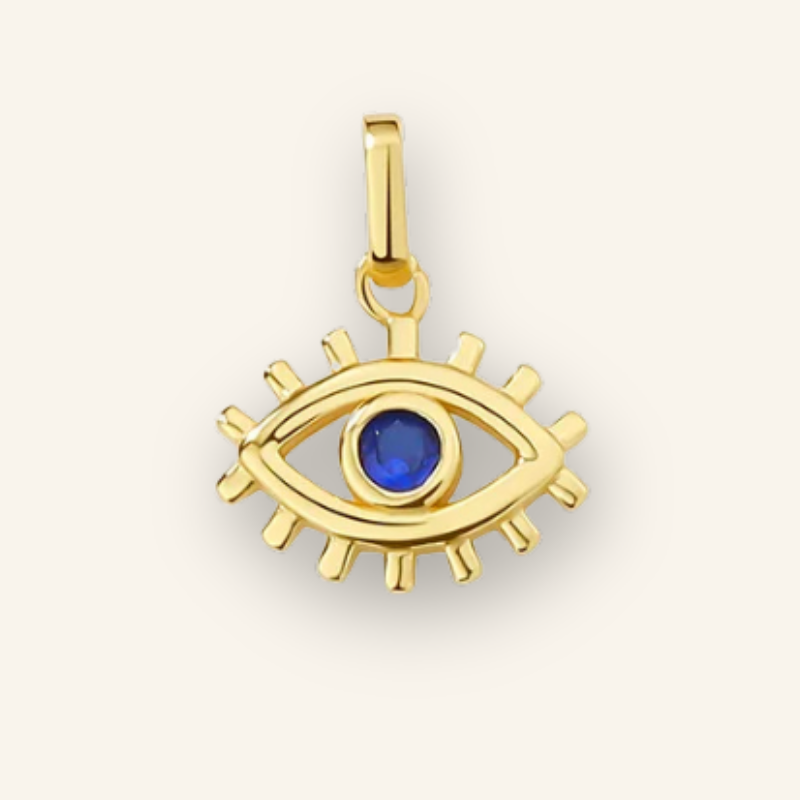 Bohemian Hollow Blue Evil Eye Necklace