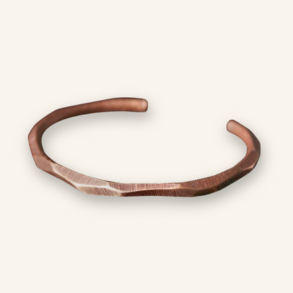 Handmade Pure Copper Rustic Cuff Bracelet