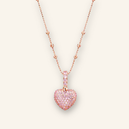 Radiant Love Heart Pendant Necklace