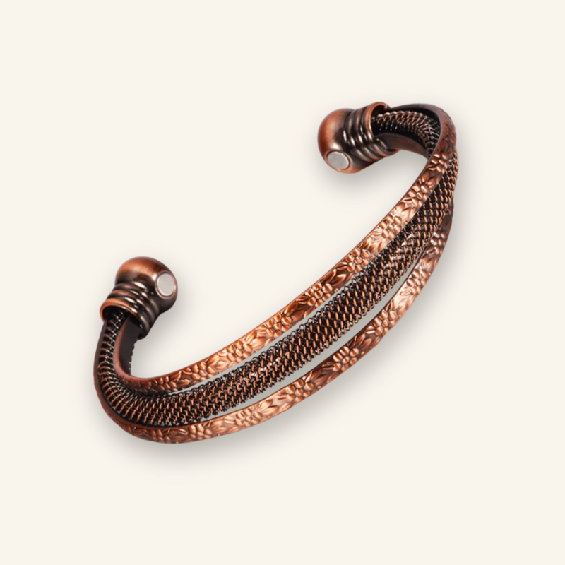 Vintage Copper Bracelet for Men with Magnets