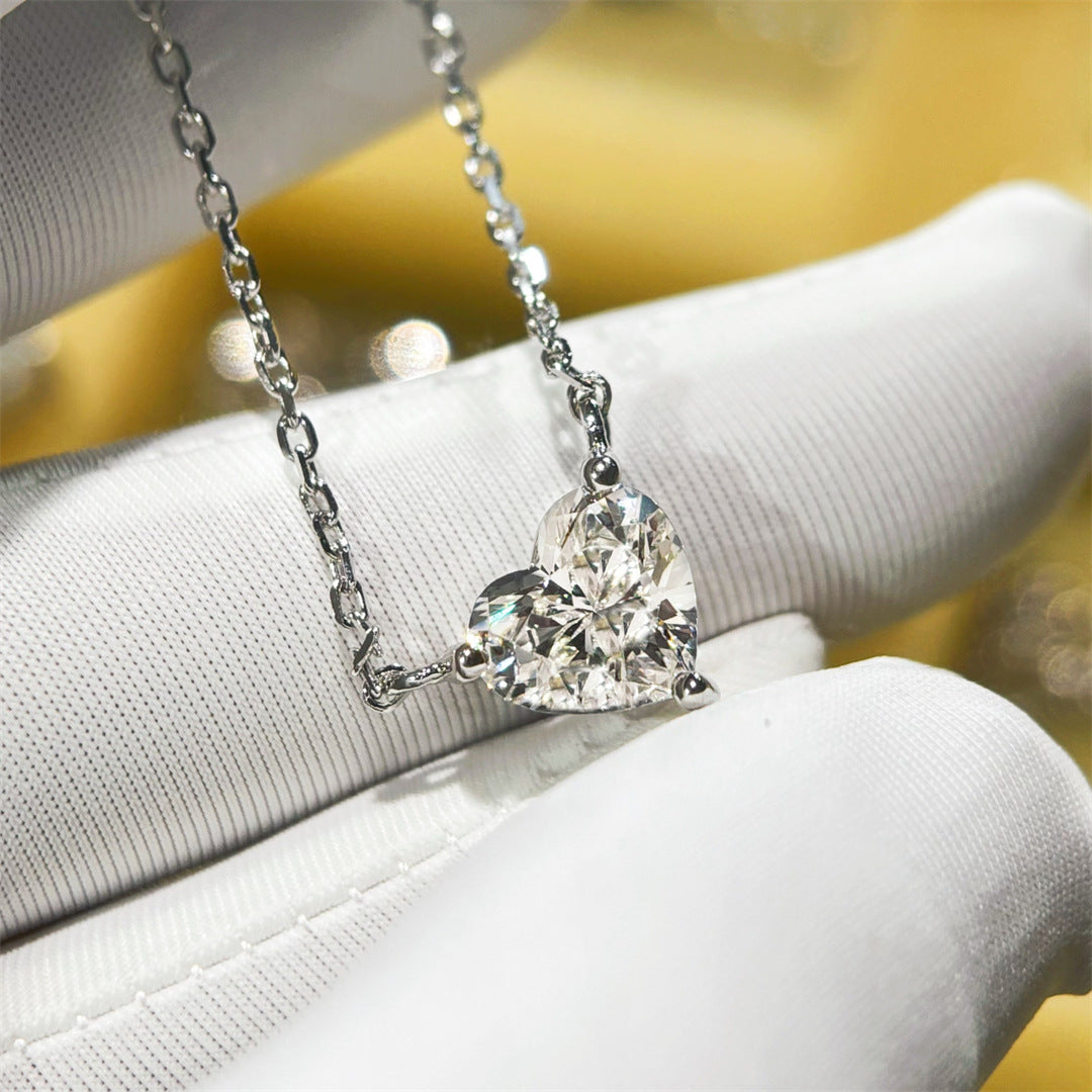 Brilliant Heart Diamond Pendant Necklace