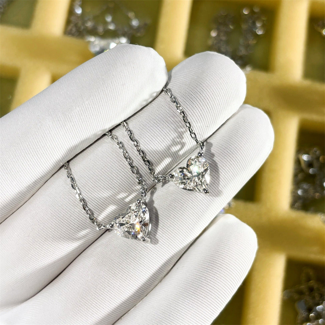 Brilliant Heart Diamond Pendant Necklace