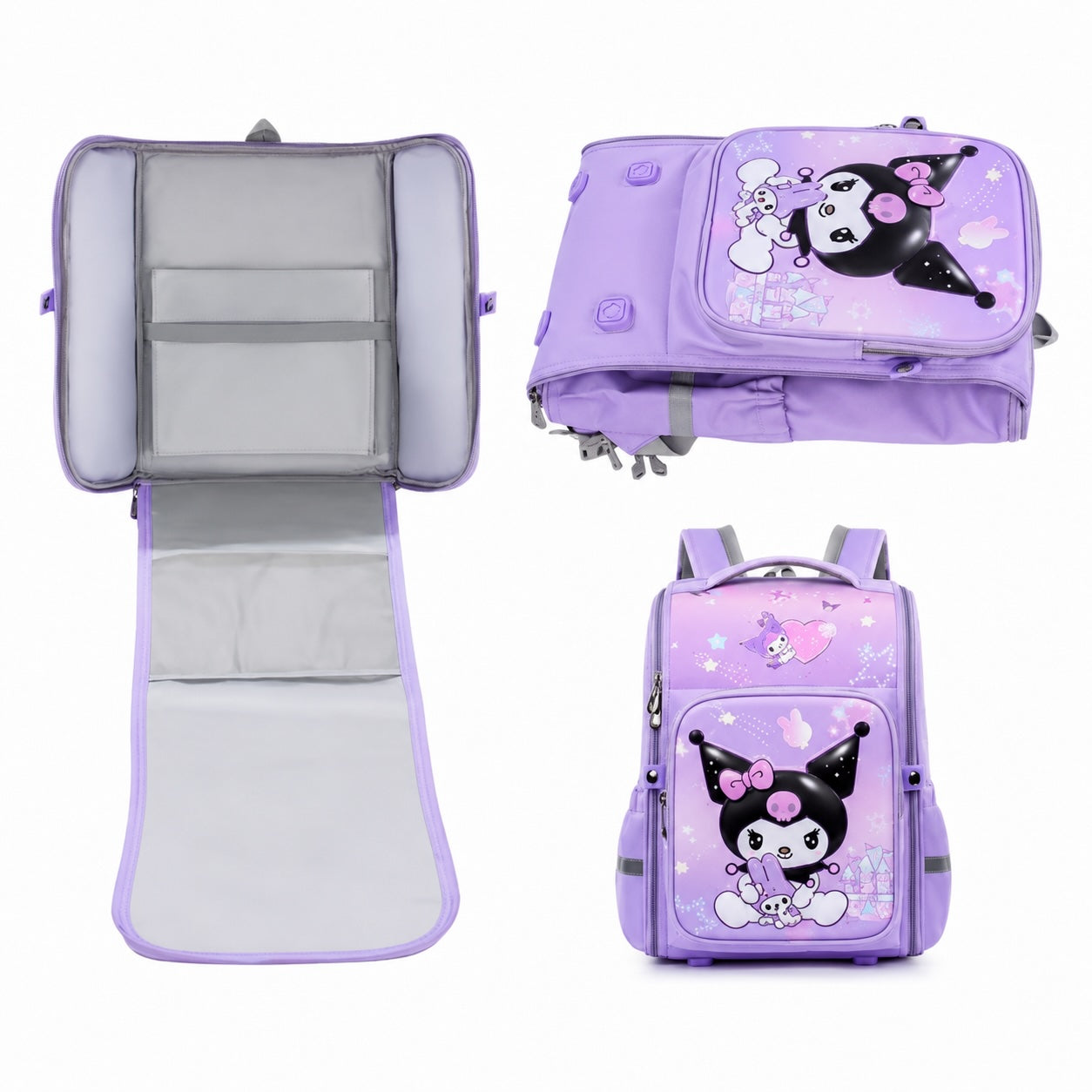 Kuromi Backpack – Spine Protection School Bag for Girls