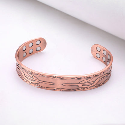 Retro Copper Magnetic Bracelet for Men