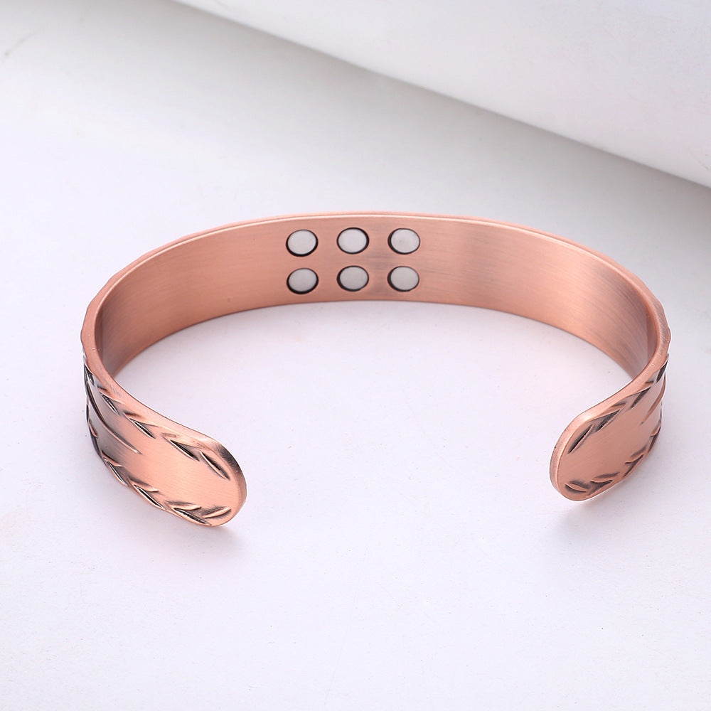 Retro Copper Magnetic Bracelet for Men