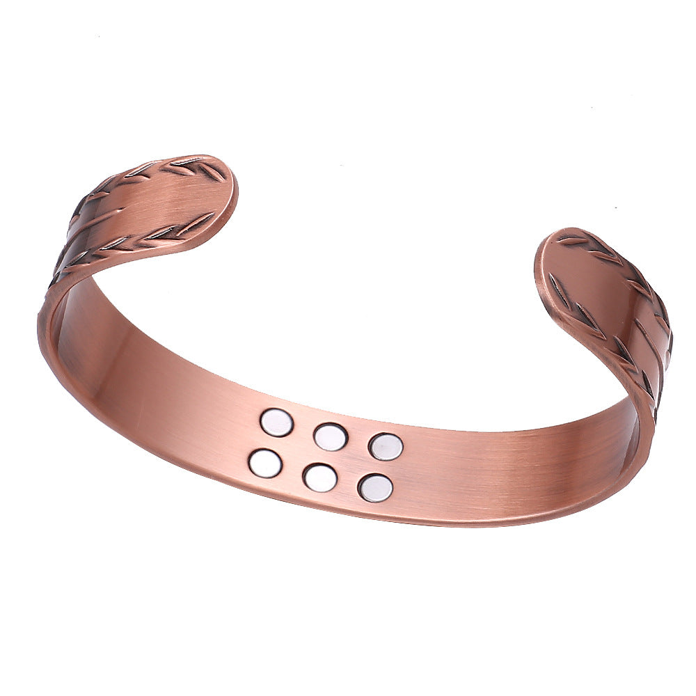 Retro Copper Magnetic Bracelet for Men