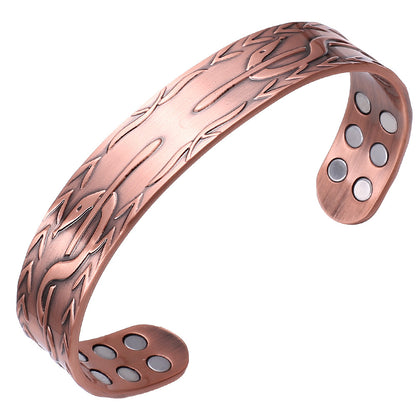 Retro Copper Magnetic Bracelet for Men