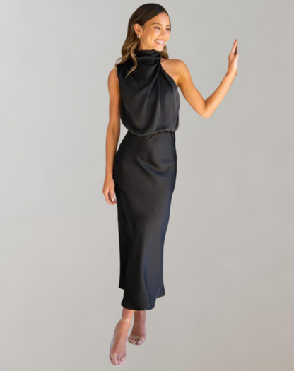 Luxurious Shiny Maxi Dress for Elegance