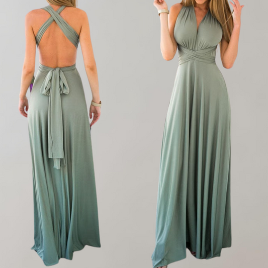 Elegant Women's Maxi Halter Dress