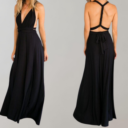 Elegant Women's Maxi Halter Dress