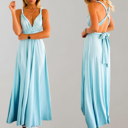 Elegant Women's Maxi Halter Dress