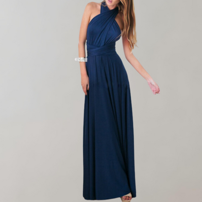 Elegantly Chic Maxi Dress with Waist Belt