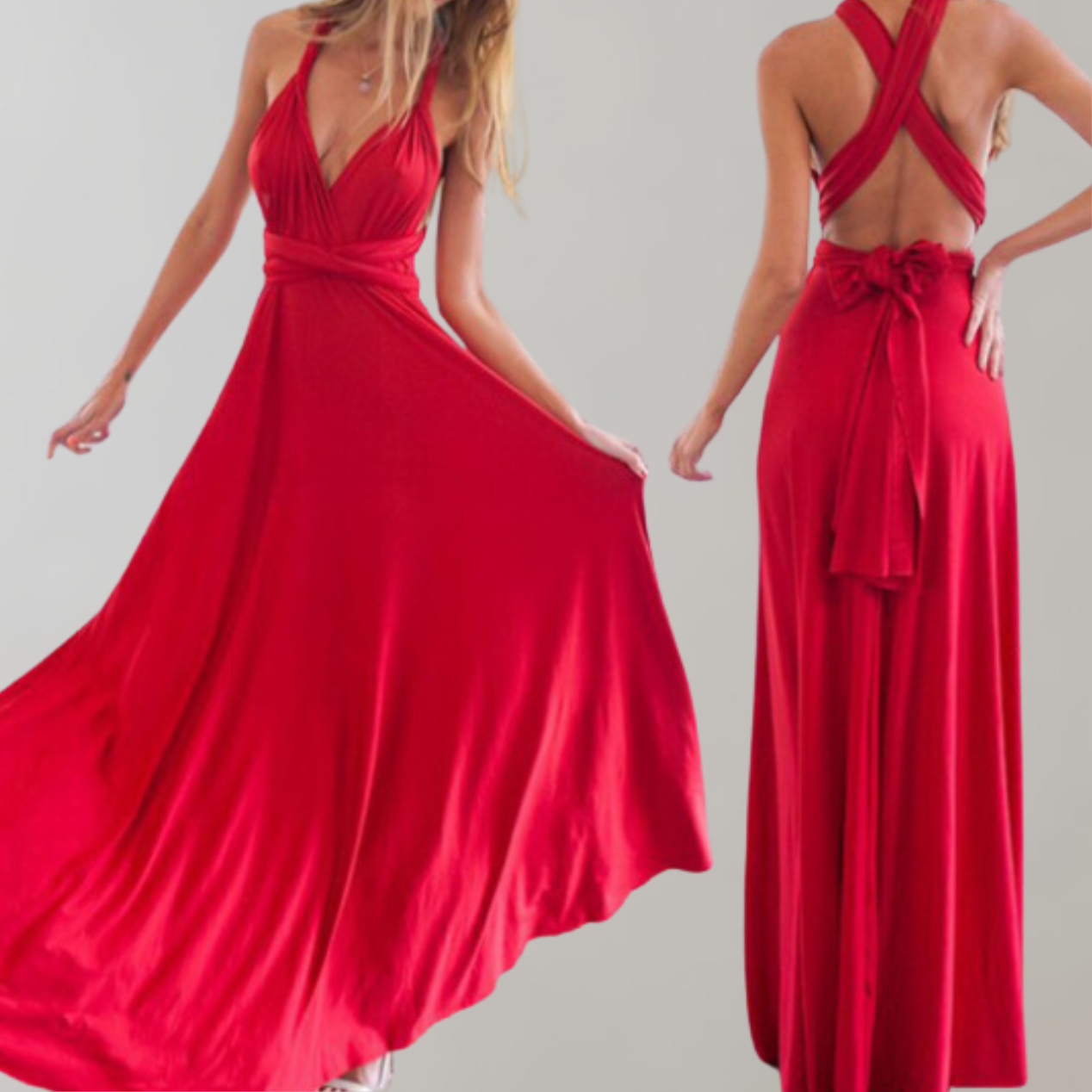 Elegantly Chic Maxi Dress with Waist Belt