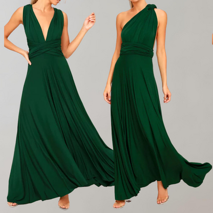 Elegantly Chic Maxi Dress with Waist Belt