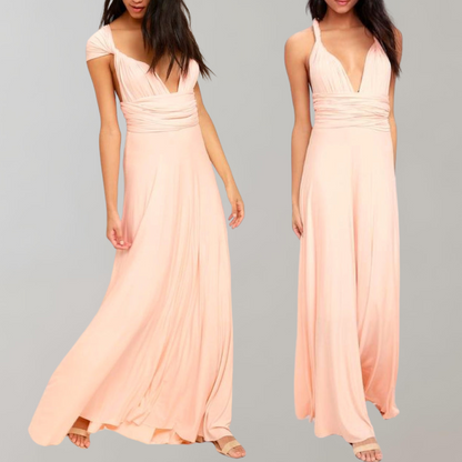 Elegantly Chic Maxi Dress with Waist Belt