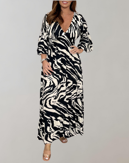 Vibrant Printed Maxi Dress for Summer Elegance