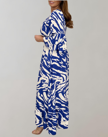 Vibrant Printed Maxi Dress for Summer Elegance