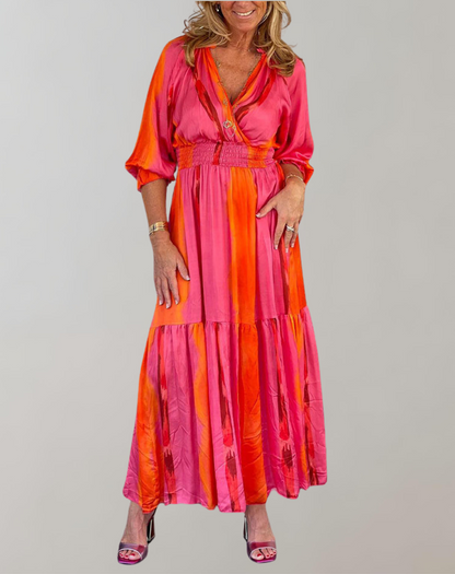 Vibrant Women's Maxi Dress - Elegant & Comfortable