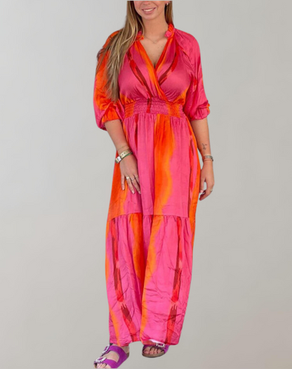 Vibrant Women's Maxi Dress - Elegant & Comfortable