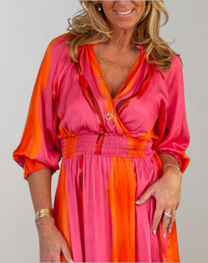 Vibrant Women's Maxi Dress - Elegant & Comfortable