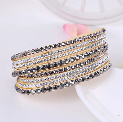 DAZZLE – Multi-Layer Rhinestone Wrap Bracelet