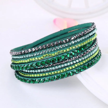 DAZZLE – Multi-Layer Rhinestone Wrap Bracelet