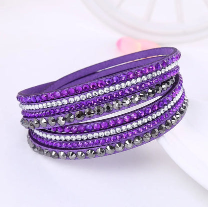 DAZZLE – Multi-Layer Rhinestone Wrap Bracelet