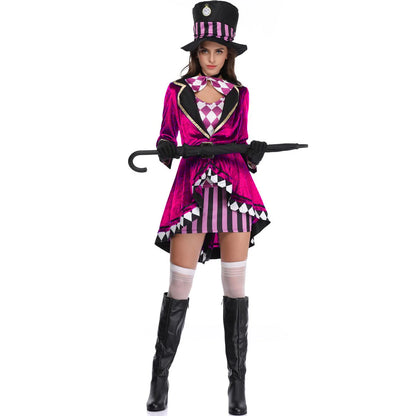 Women's Alice in Wonderland Magician Stage Costume