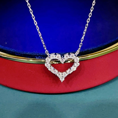 S925 Sterling Silver Heart Necklace