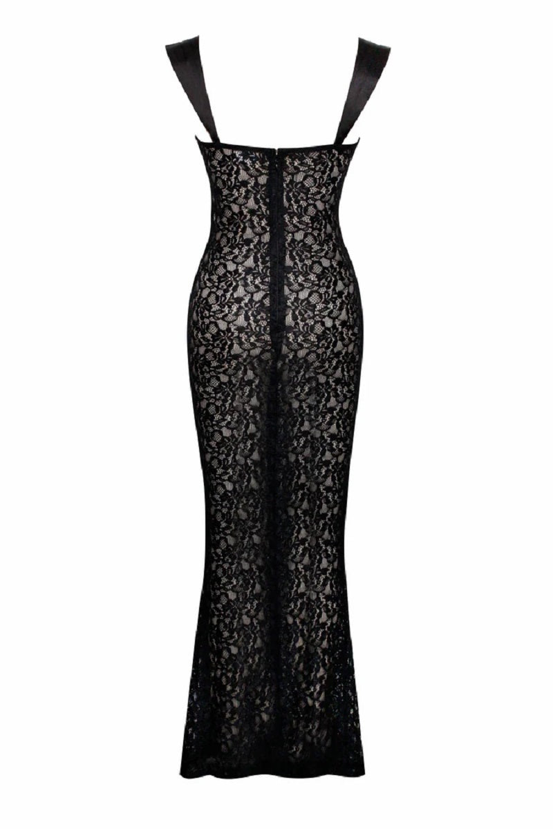 Elegant Lace Maxi Dress for Special Occasions