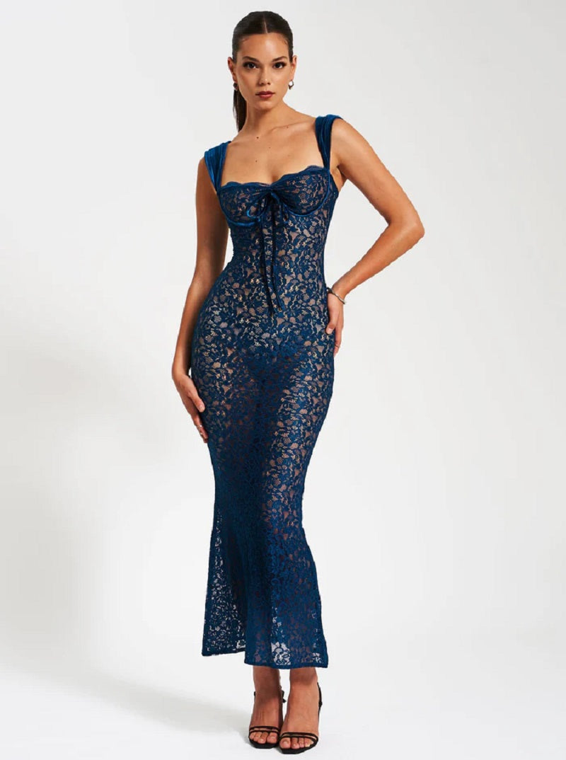 Elegant Lace Maxi Dress for Special Occasions