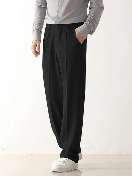 Men's Draped Tailored Formal Trousers