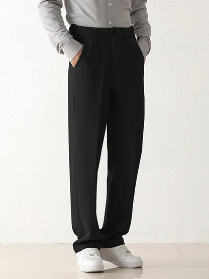 Men's Draped Tailored Formal Trousers