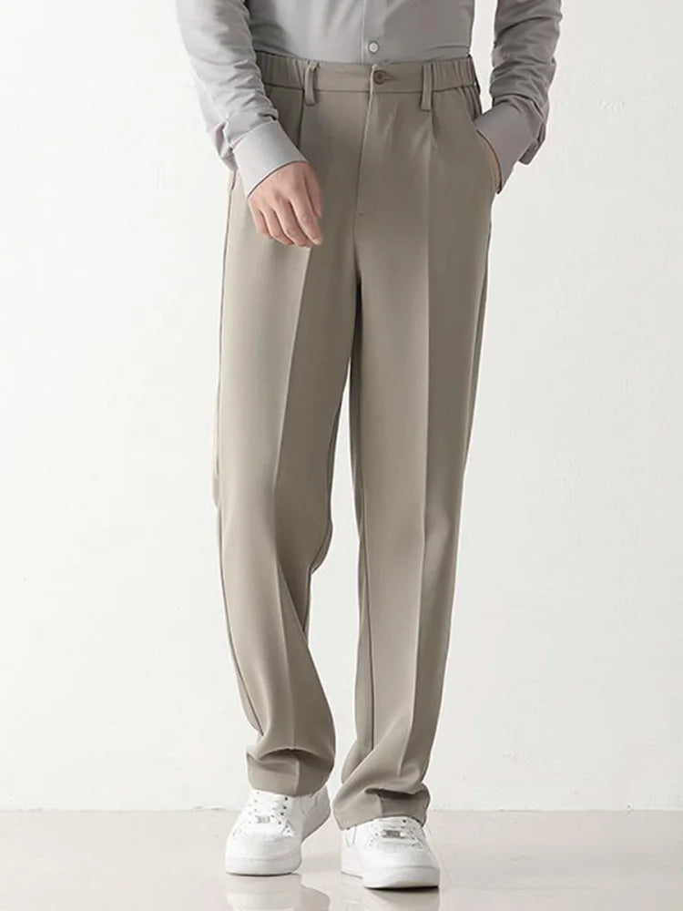 Men's Draped Tailored Formal Trousers