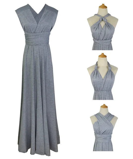 Versatile Floor-Length Bridesmaid Dress