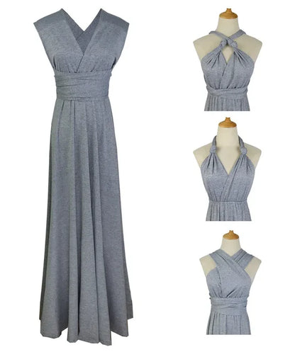 Versatile Floor-Length Bridesmaid Dress