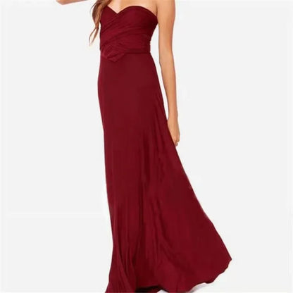 Versatile Floor-Length Bridesmaid Dress