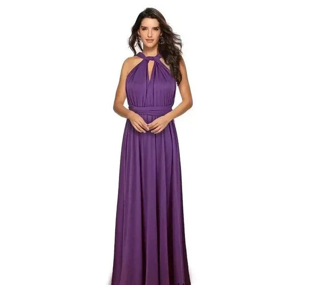 Versatile Floor-Length Bridesmaid Dress