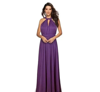 Versatile Floor-Length Bridesmaid Dress