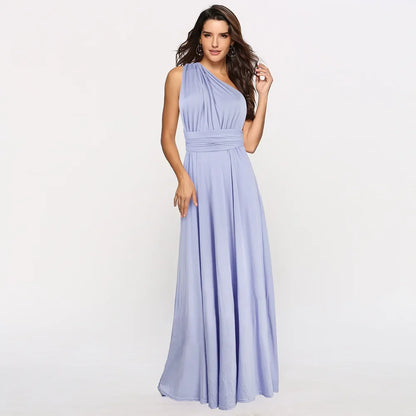 Versatile Floor-Length Bridesmaid Dress